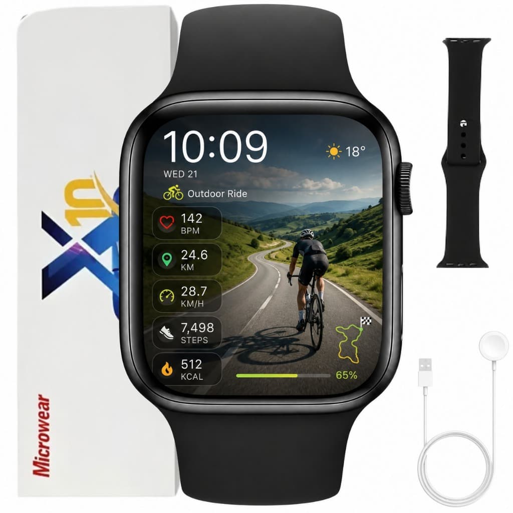 Relógio Masculino Feminino Smartwatch S10 Microwear Série 10 ChatGpt Gps Nfc X10 Lançamento Original