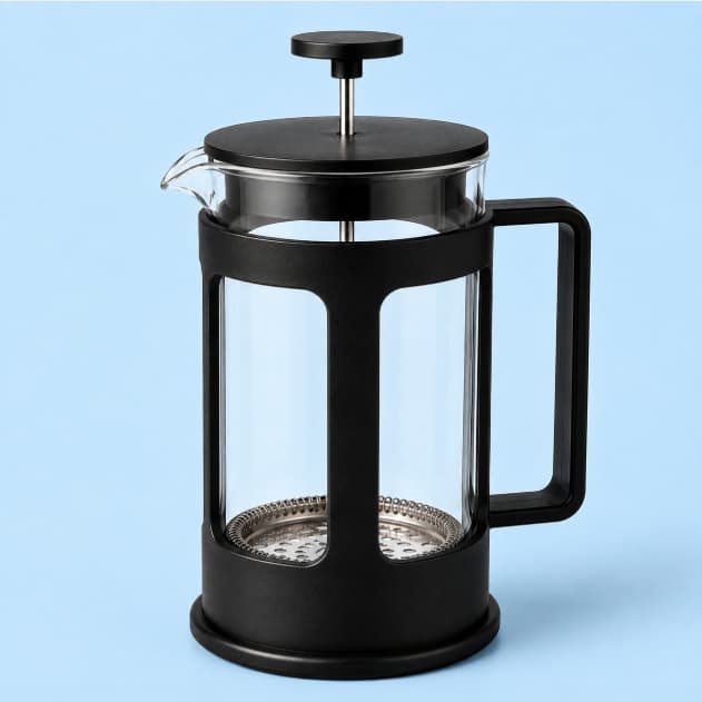 Prensa Francesa em Vidro e Inox Cafeteira Prática Filtro Lavável 350ml