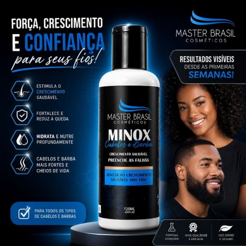 Sérum Masculino Para Crescimento Cabelo Barba Sobrancelha 120ml