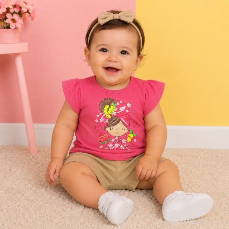 conjunto infantil bebê menina,roupa infantil bebê,conjunto infantil verão menina,conjunto da marlam verão
