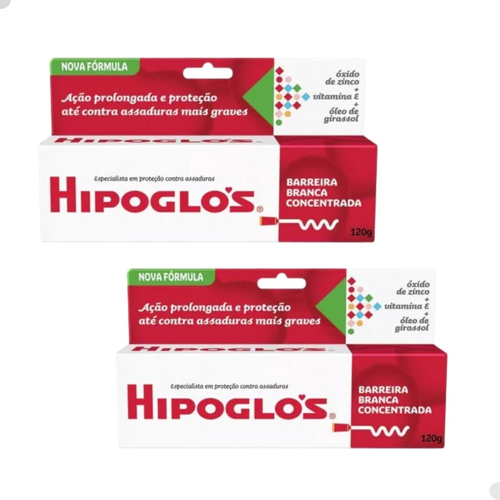 Hipoglós Kit 2 Pomadas Original 120g Proteção Intensa Preventivo Assaduras Intensiva Hidratação