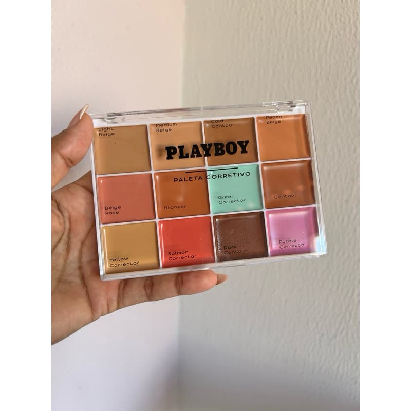 Paleta de Corretivo Playboy 12 Cores | Corretivo Cremoso Alta Cobertura para Maquiagem