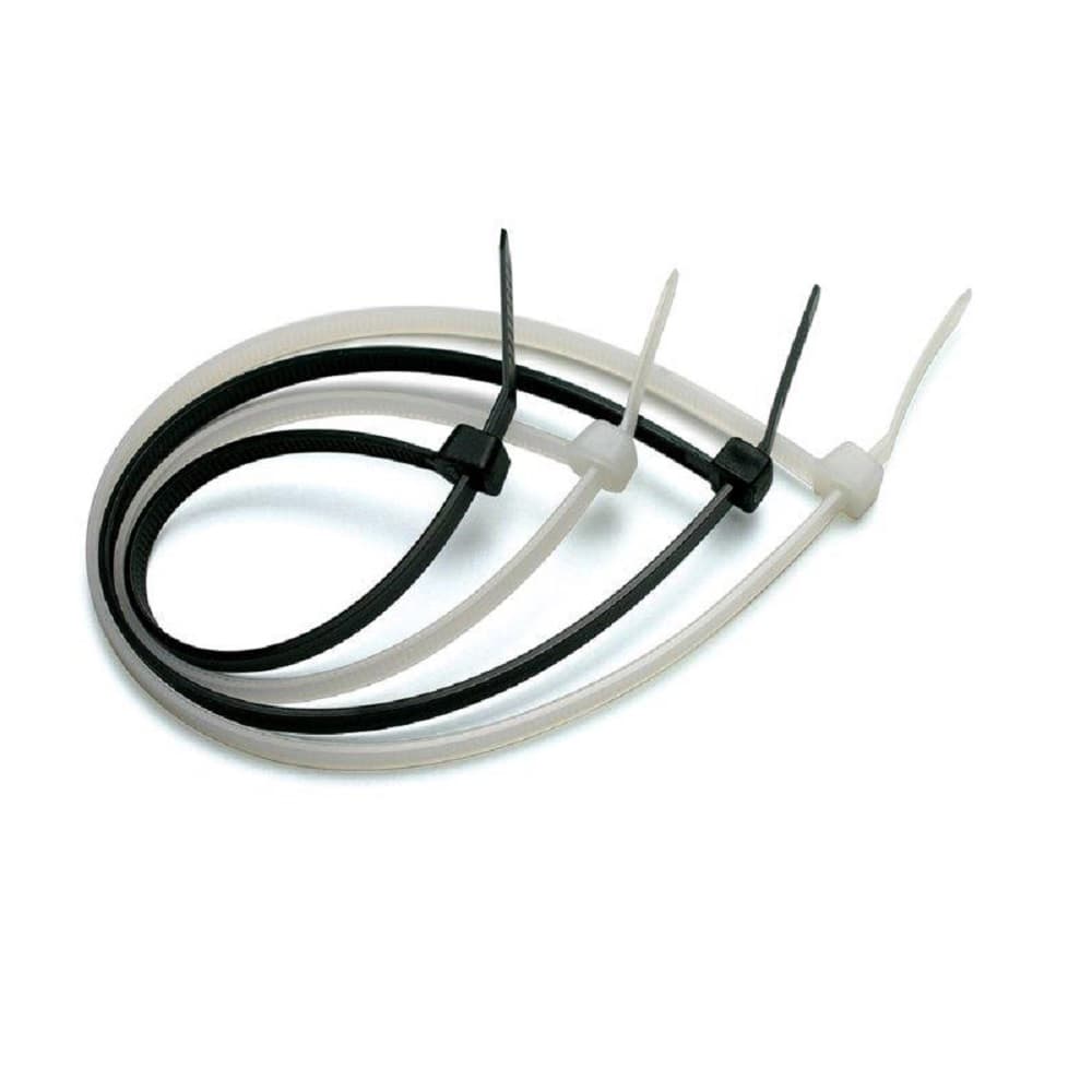kit 100 ou mais Cintas Plásticas Abraçadeira Nylon 100x2,5mm Branca ou Preta Enforca Gato