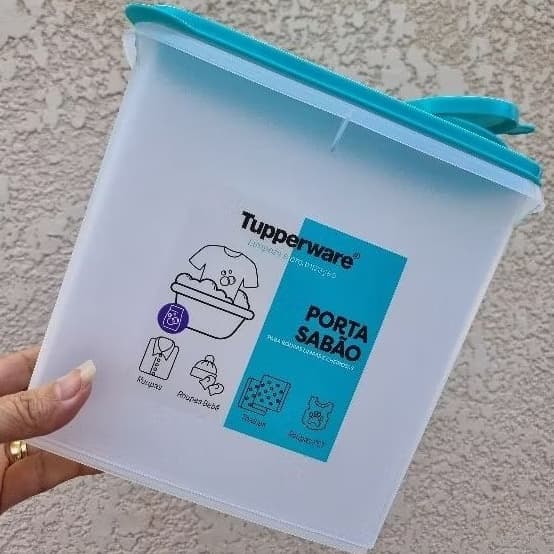Tupperware porta sabão & porta amaciando 2,8L