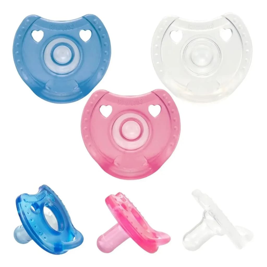 Kit 2 Chupetas Kuka Soft Silicone - Bico Tradicional Fase 1 e 2