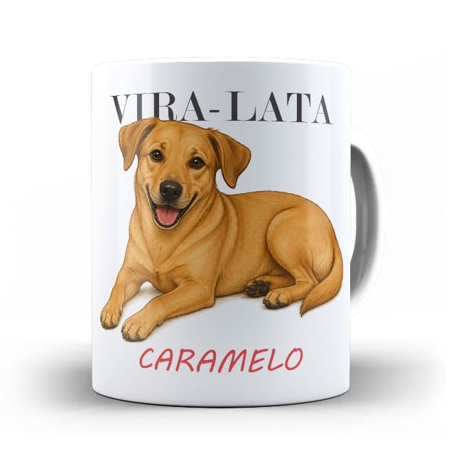 Caneca Vira-Lata Caramelo