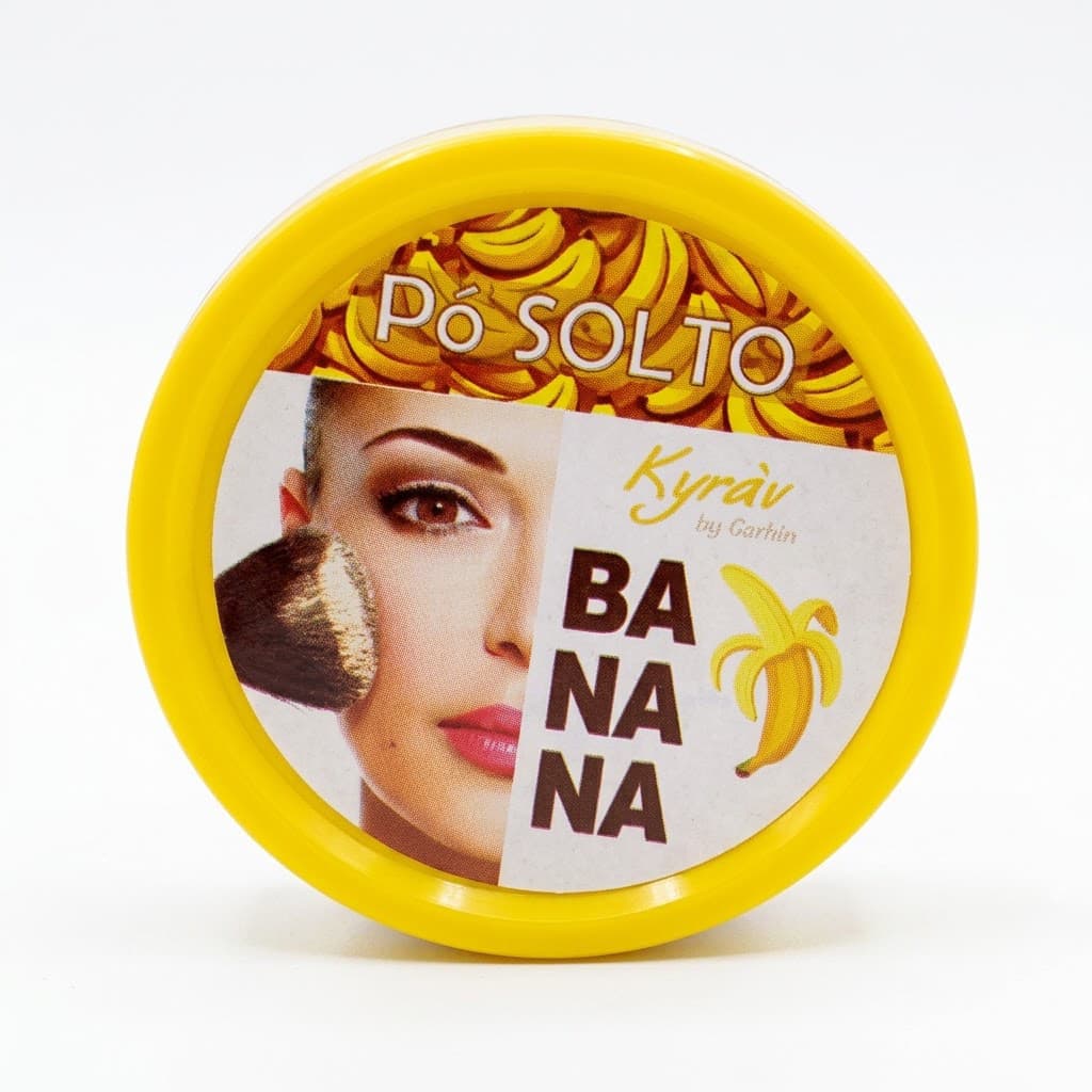 Pó de Banana Solto Ultrafino Kyrav 10g Matte Controle de Brilho Maquiagem Profissional