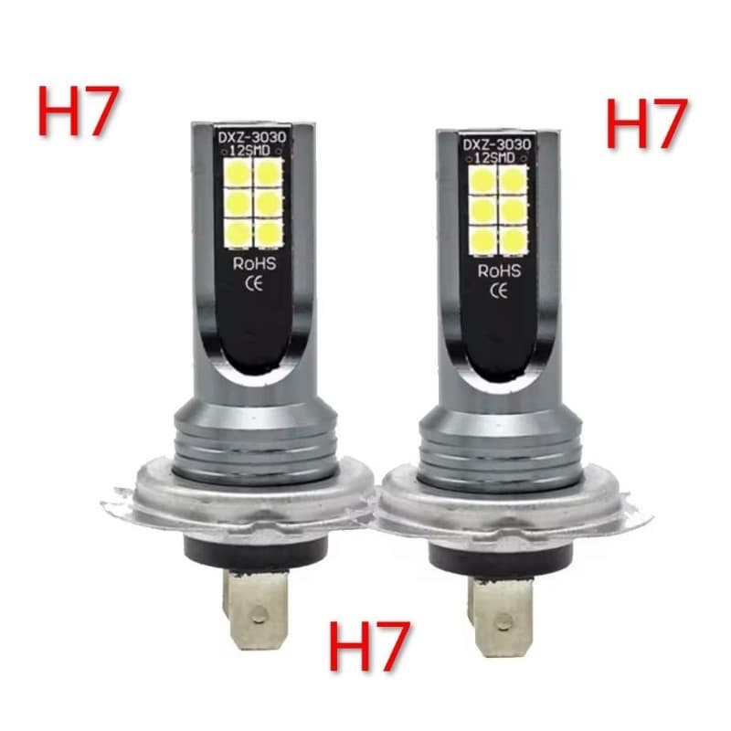 PROMOÇÃO 2 Lâmpadas LED Automotiva H7 Super Branca 6000K Mini Headlight Alta Potência Farol Carro Moto Plug and Play
