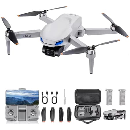 【Frete Rápido】LRSC S6S Mini Drone - Dual Camera, 5G GPS and Extra Batteries