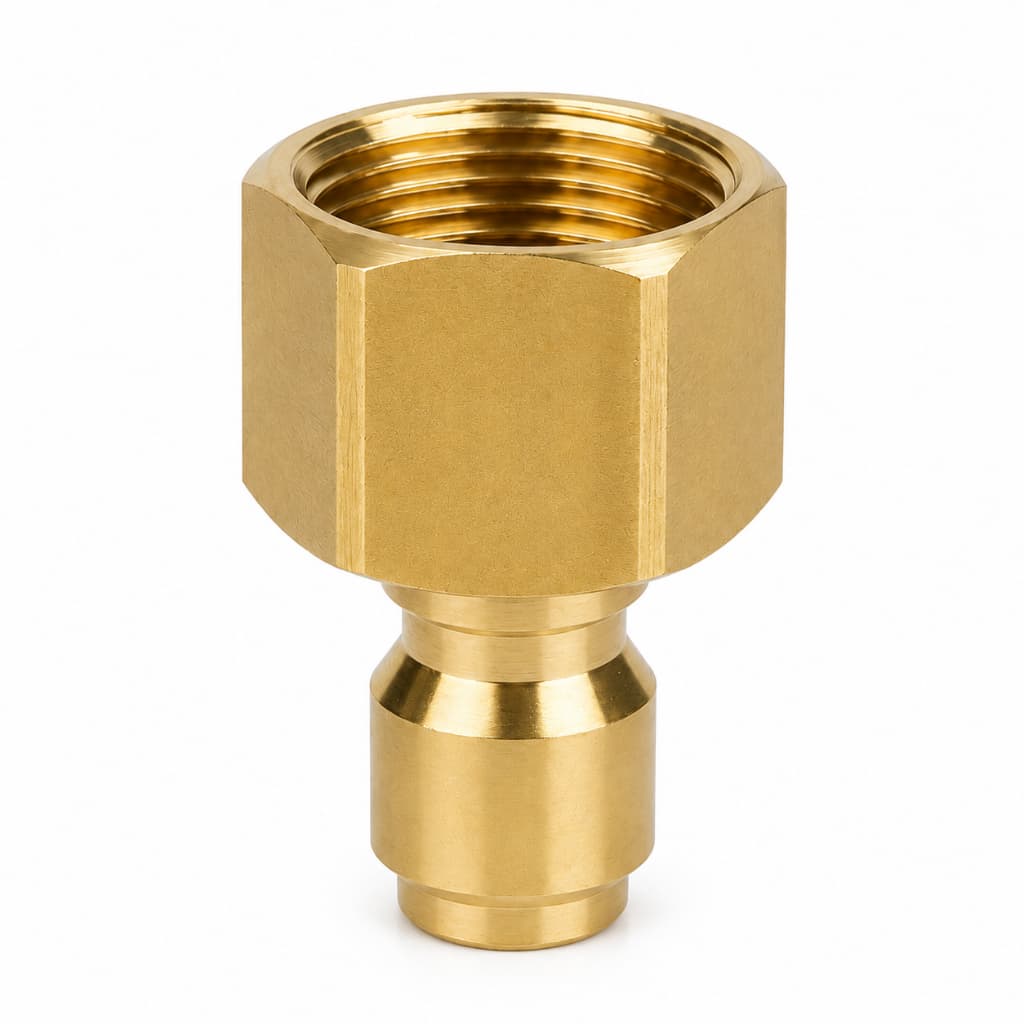 Adaptador Engate Rápido Conector 1/4 Macho X M22 Rosca Fêmea