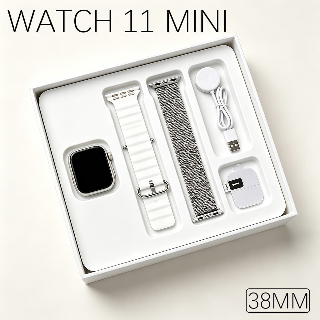 2026 Smartwatch S11 Mini Unissex com Chamada Bluetooth Calculadora Recarga sem Fio e Compatível com Android e iOS