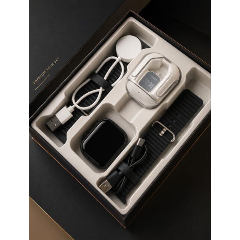 Kit smartwatch+fone bluetooth