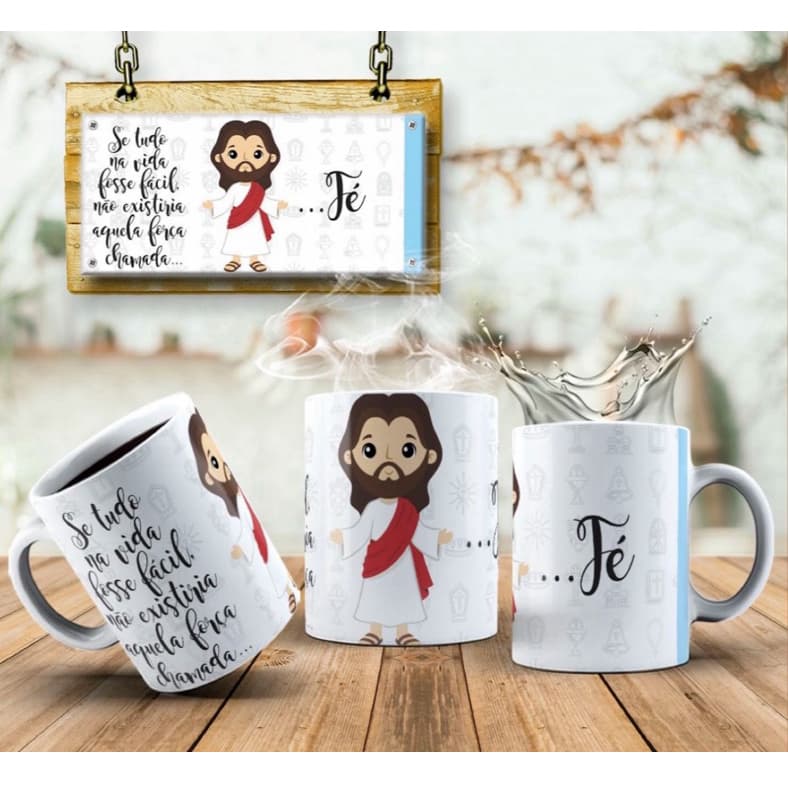 Caneca Porcelana Personalizada Santinhos (Santos Católicos)