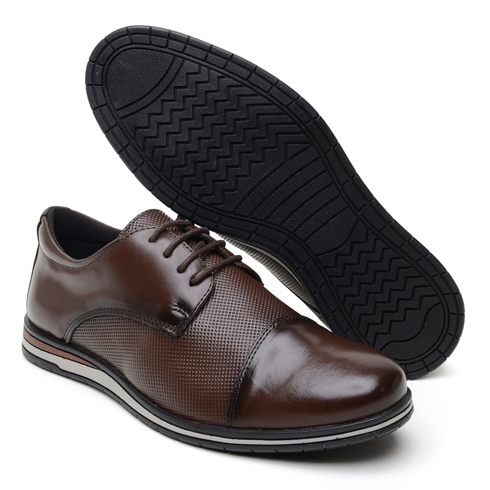 Sapato Oxford Masculino Casual Sport Fino Elegante Em Couro Legitimo Confort