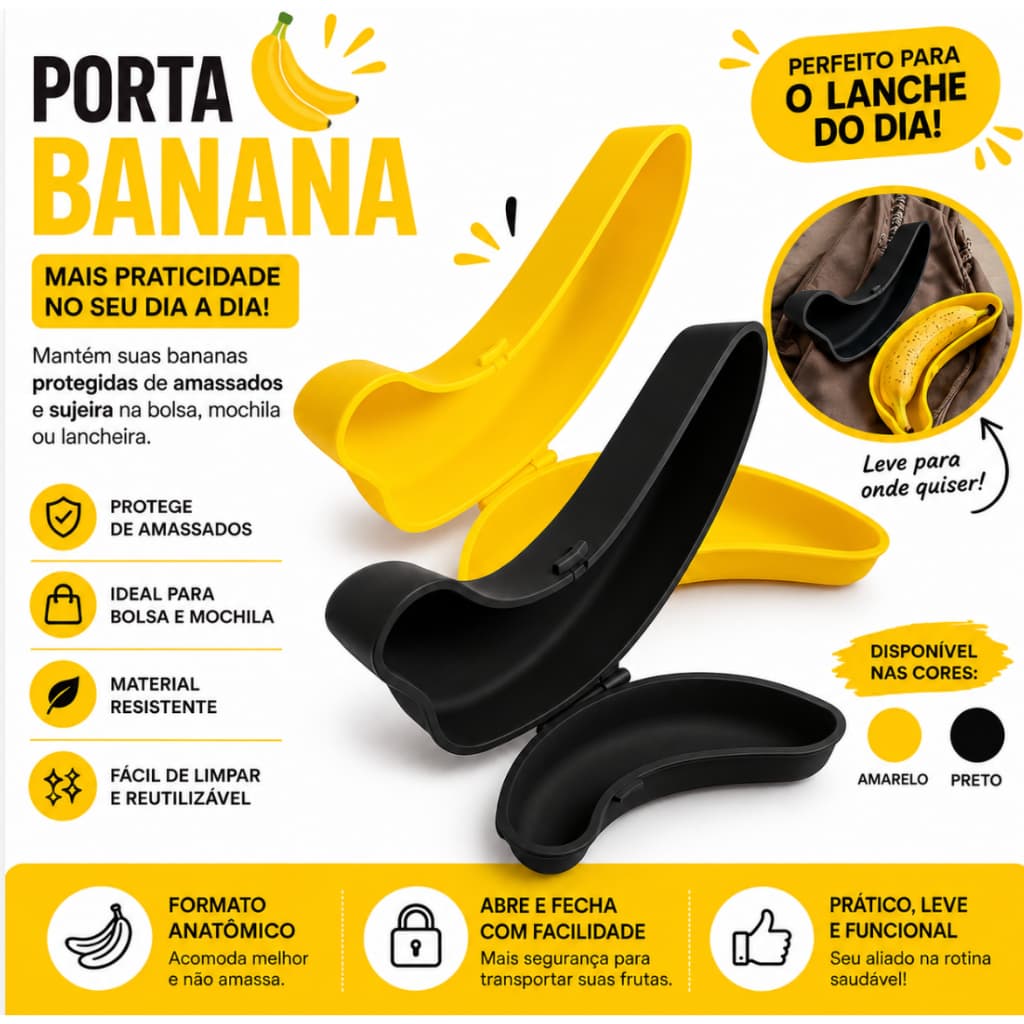 Pote de armazenamento/Proteção para bananas