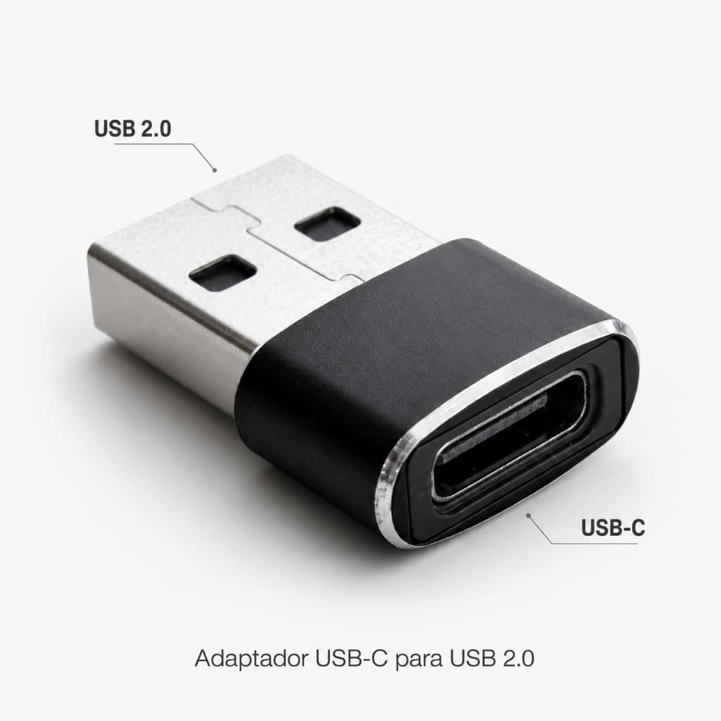 Adaptador USB C Fêmea para USB Macho 2.0 OTG Conversor Tipo C Carregamento e Transferência de Dados Celular Notebook