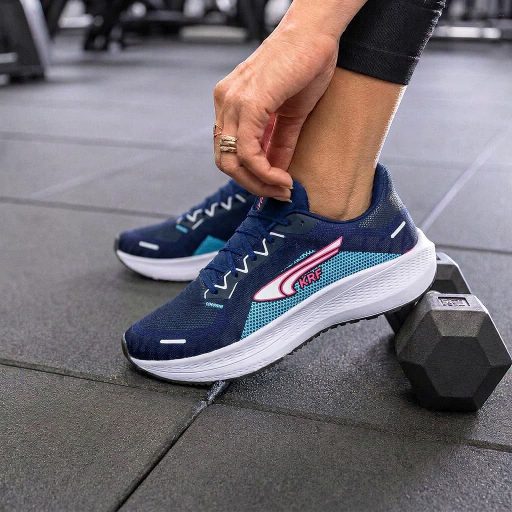 Tênis KRF Esportivo Unissex Confortável Fitness para Academia, Corrida, Caminhada e Dia a Dia