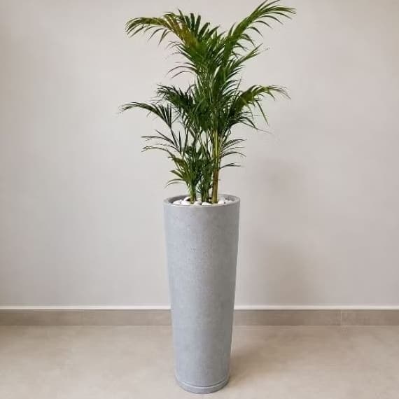 VASO PARA PLANTA IBIZA LUXO POLIDA P/ (COM PRATO) 71X26X19