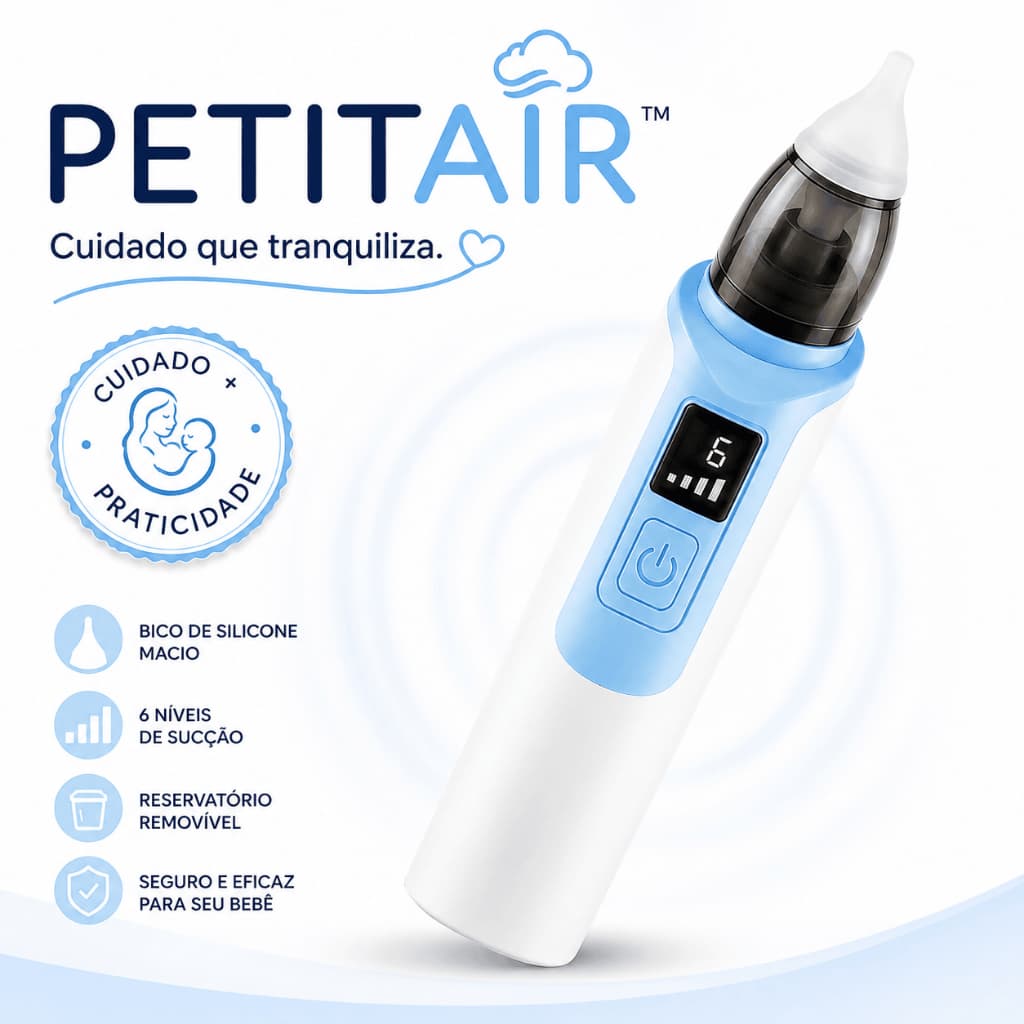 Aspirador Nasal Elétrico Bebê Portátil Para Bebês E Crianças
