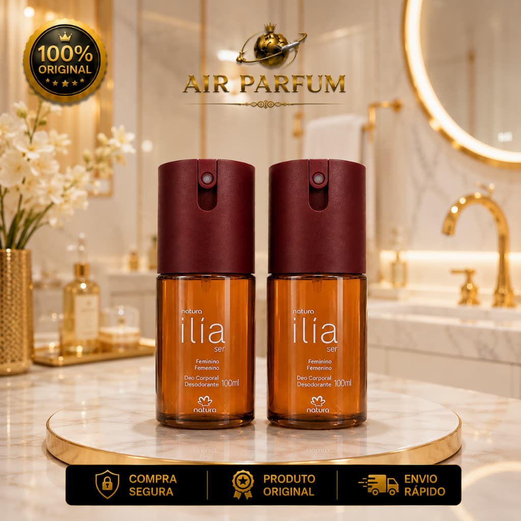 Desodorante Ilía Deo Corporal Kit 2 Unidades 100ml Feminino Natura Ser Perfume Vegano Proteção