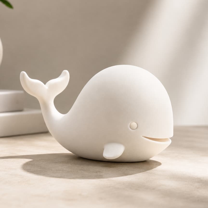 Baleia Decorativa Moderna Minimalista Decoração Marinha para Quarto Berçario Prateleira Presente