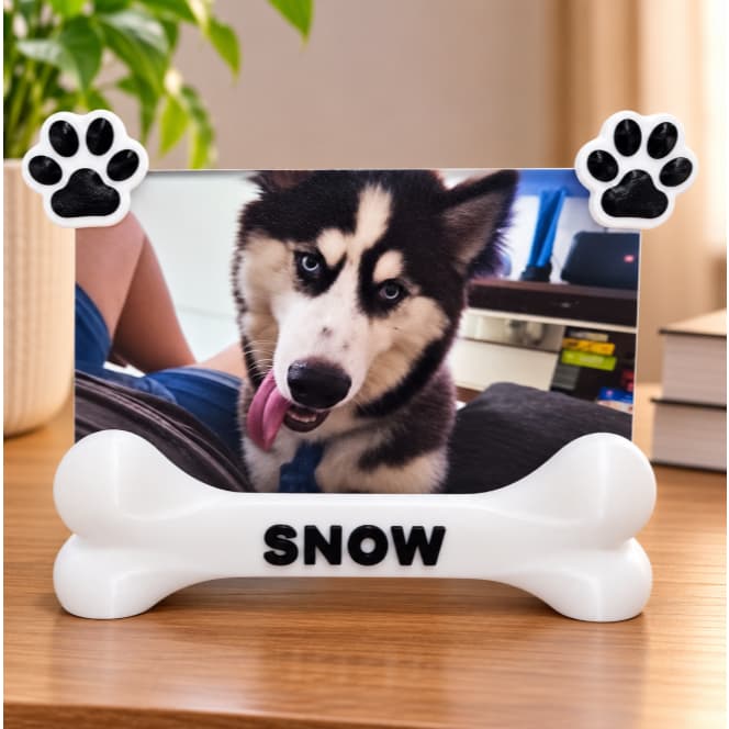 Porta Foto 10x15 Personalizado Com Nome Do Pet Para Cachorro Gato Decoração De Mesa Presente Para Tutores Pet