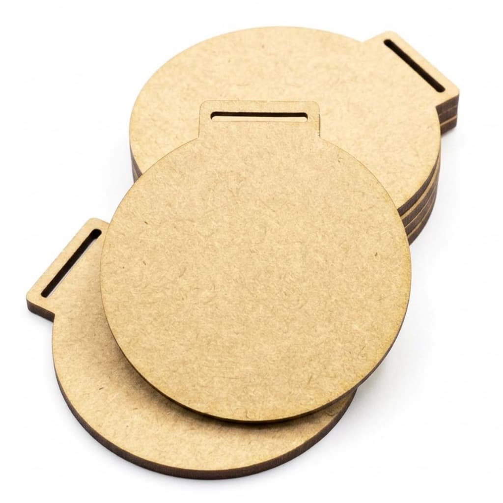 Kit 50 recorte Medalha Redonda 10 Cm Base lembrancinha Mdf Cru Premiação Esporte