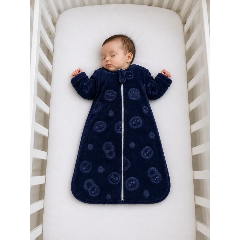 Saco De Dormir Bebê Com Manga Cobertor Pijama Soft Infantil menino e menina