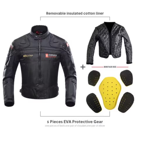 Jaqueta para Motociclista D-020 3XL em Poliéster para Uso em Motociclismo