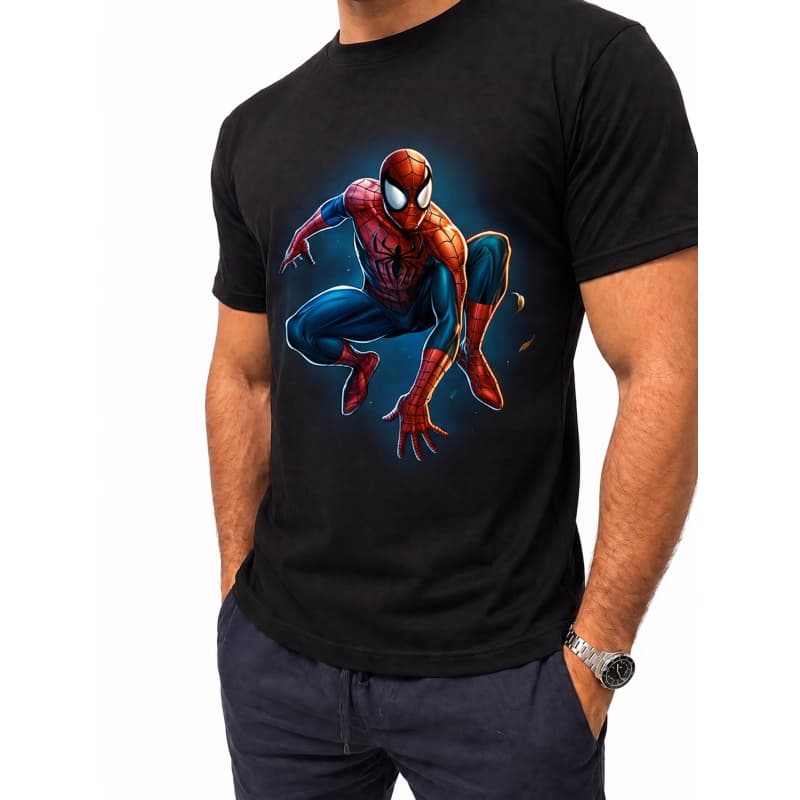 Camiseta Homem Aranha Spider-man 100% Algodão 30.1 – Gola em Ribana