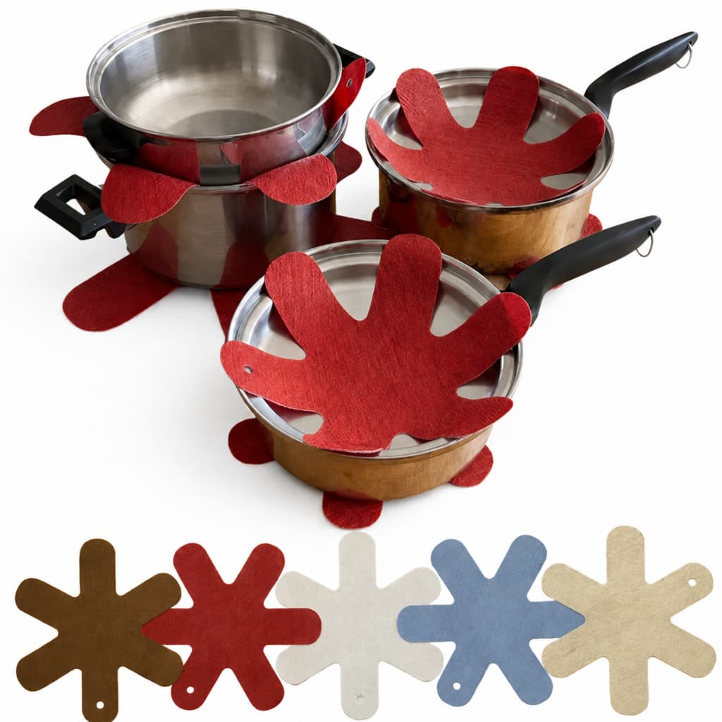 Kit 8 Jogo de Panela Protetor Conserva Panelas, Louças Presente Chá de Cozinha de Casa