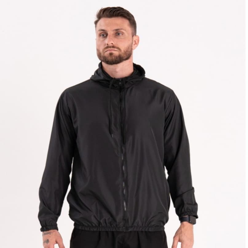 Jaqueta Corta Vento Masculina Impermeável Semi-Forrada com Capuz e Gola Alta Inverno Frio Meia Estação