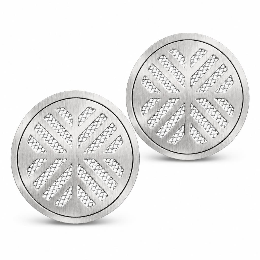 Kit 2 Ralo Redondo 10cm com Suporte Tela Anti Inseto Resistente Design  Área Externa Fácil Limpeza
