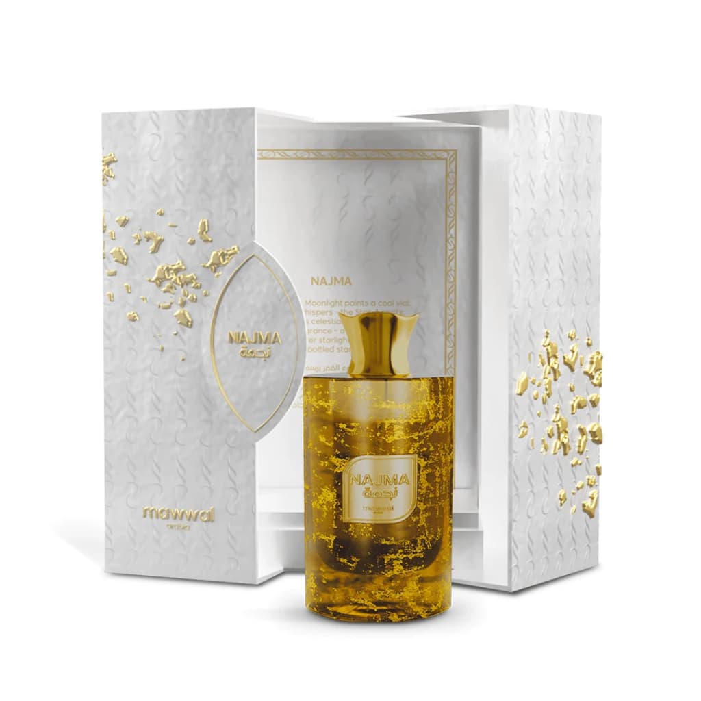 Mawwal Najma Perfume Árabe 100ml | Eau de Parfum Importado Original | Fragrância Feminina e Masculina Unissex