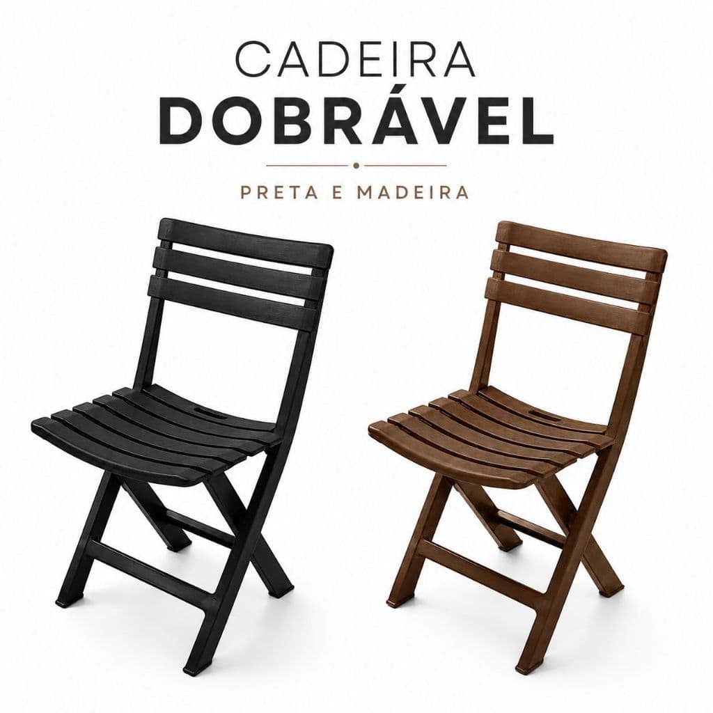 Cadeira Dobrável Plástica P/ Restaurante Bares Área de Lazer Arqplast TOY