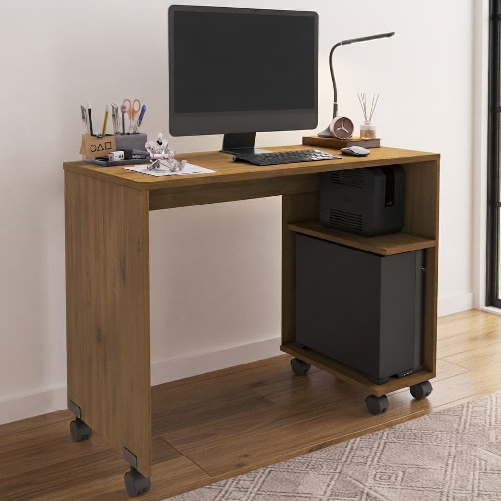 Escrivaninha Mesa de Computador Sala Quarto Estudo Gamer Com Suporte CPU