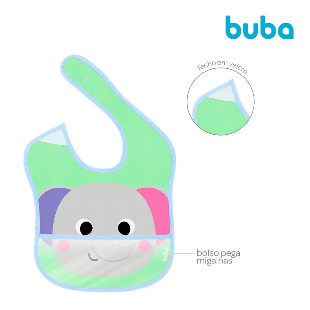 Babador com bolso - Buba
