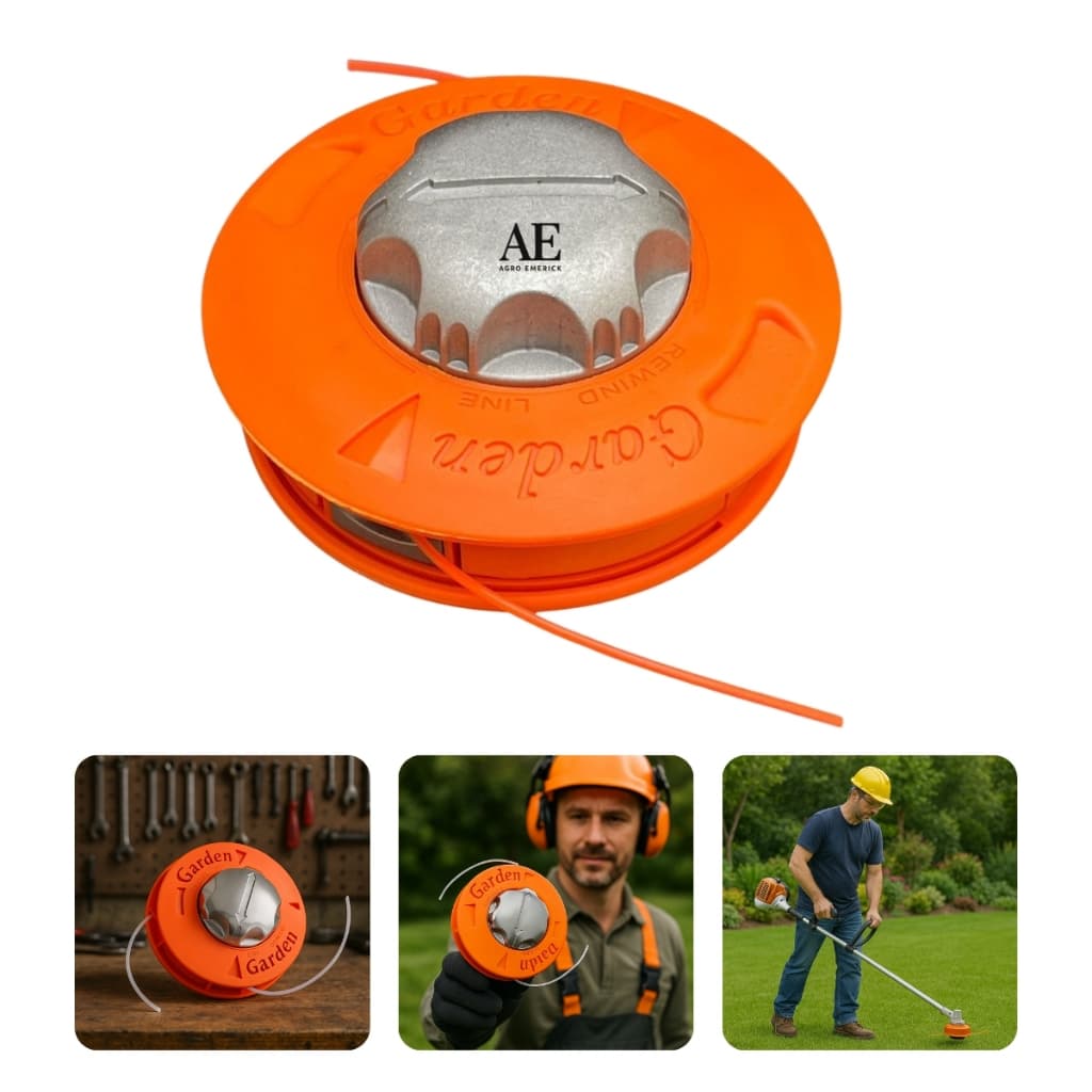 Carretel Automatico Fio Nylon Roçadeiras - Toyama/tekna/husq Laranja