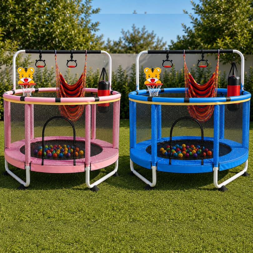 Cama Elastica Jump Criança Pendurar 1,4m 150kg Varias Cores Presente Criança Diversão Trampolim Brin