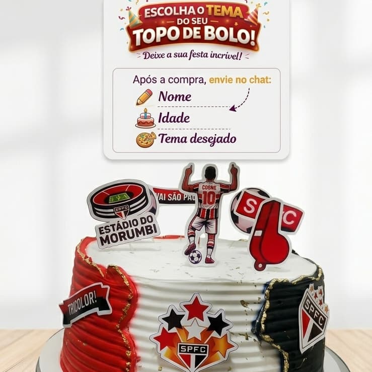 Topo De Bolo Personalizado Qualquer Tema Infantil E Adulto Nome E Idade Em Papel Fotográfico  Para Festa