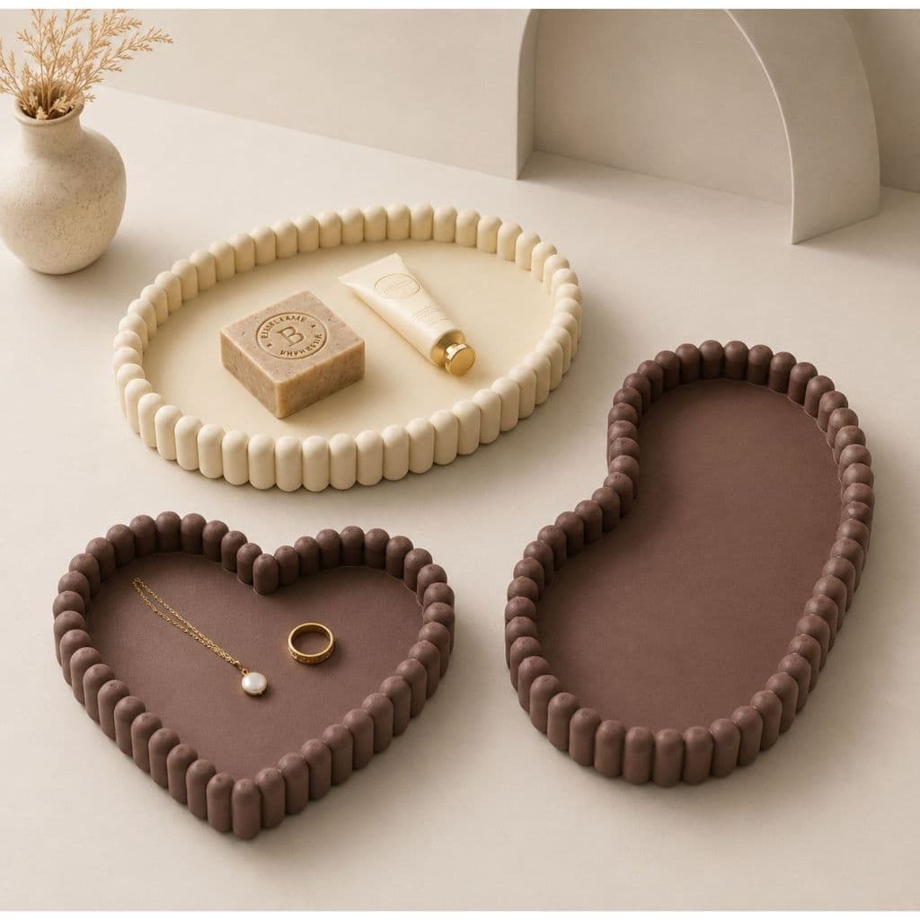 Bandeja Decorativa Organizador Multiuso de Mesa Impressora 3D