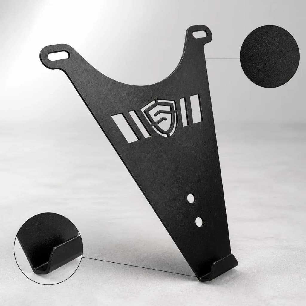 Suporte De Placas Para Moto Universal - Reforço Protetor