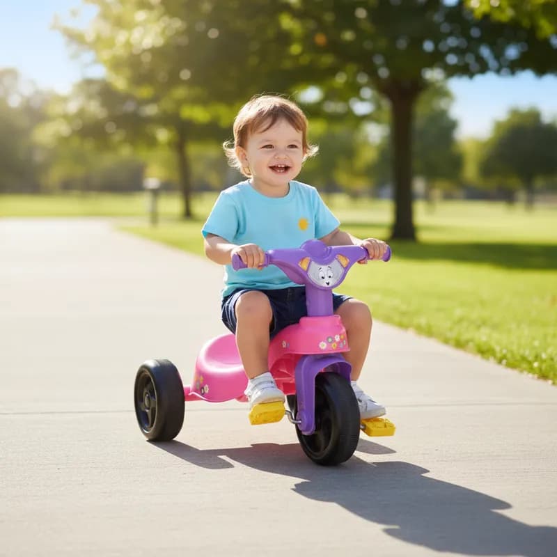 Triciclo Motoca Infantil Fast 3 Rodas com Pedal Brinquedo para Crianças