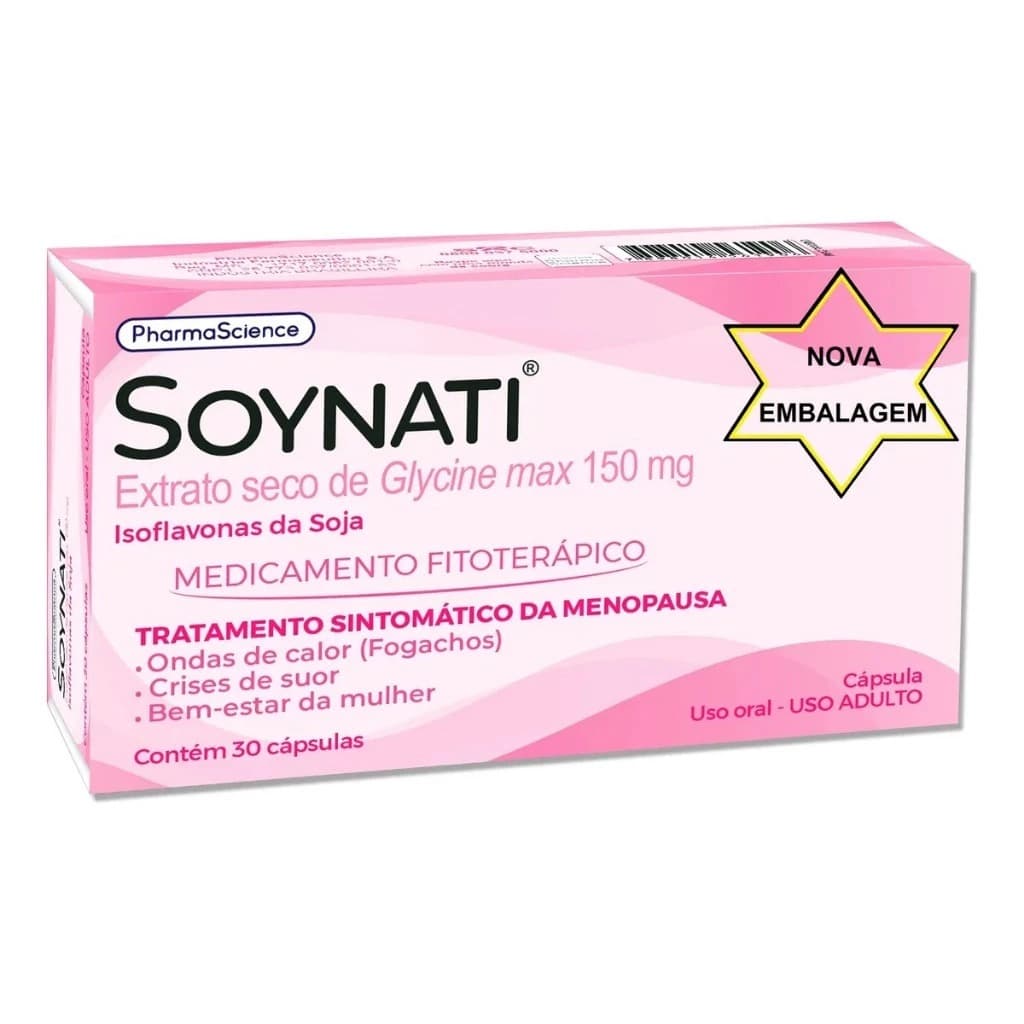 Soynati 150mg para Menopausa 30 Cápsulas PharmaScience