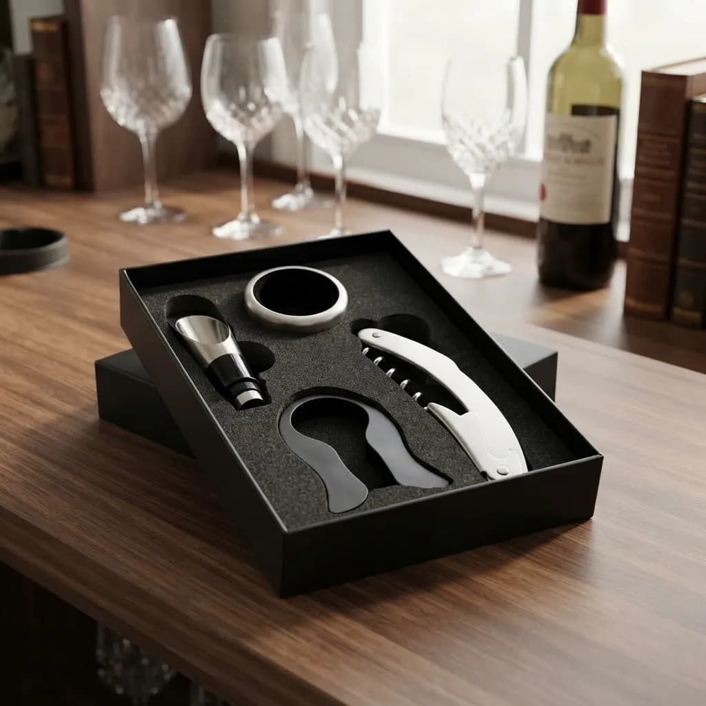 Caixa De Jogo Para Vinho Com 4 Peças Tuut
