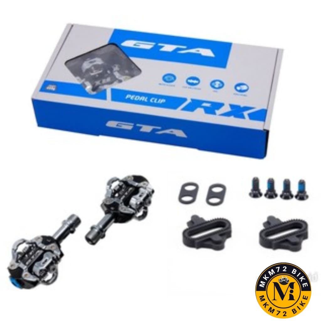 Pedal Clip  GTA para  MTB SPEED GRAVEL rolamentado eixo CRMO com tacos GTA RX
