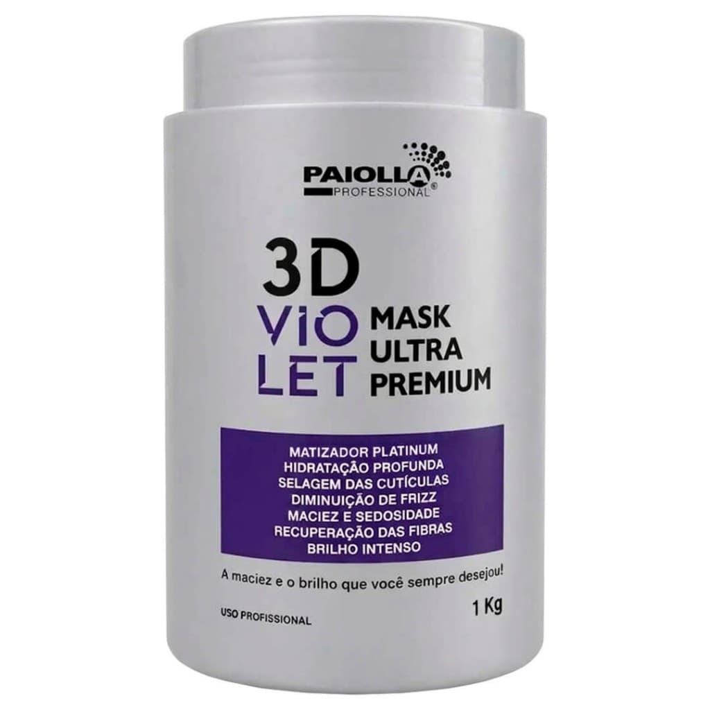 Paiolla Mascara Ultra Premium 3D Violet 7 em 1 - 1Kg