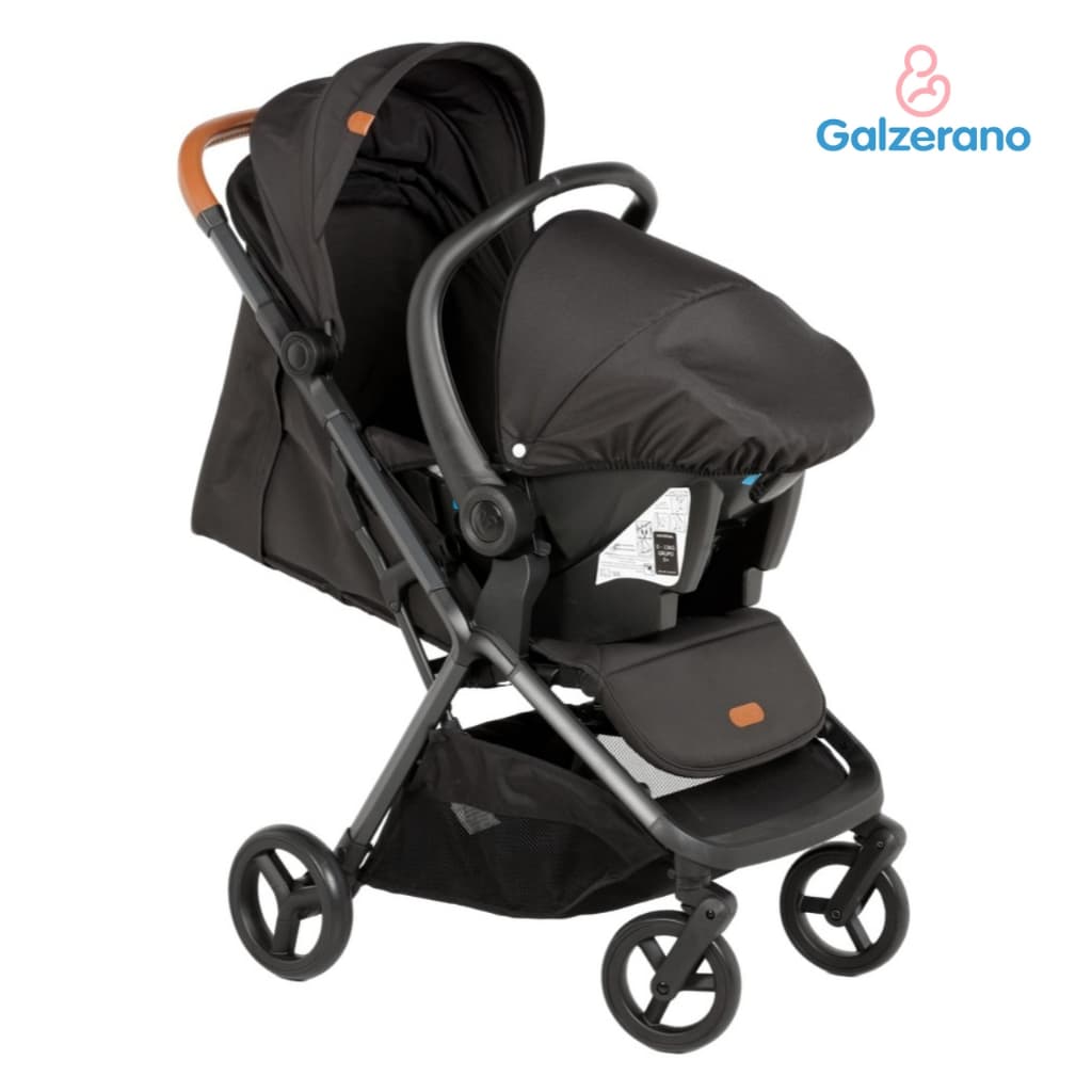 Carrinho de Bebê Passeio Galzerano Alpe + Bebê Conforto Cocoon Kit Travel System