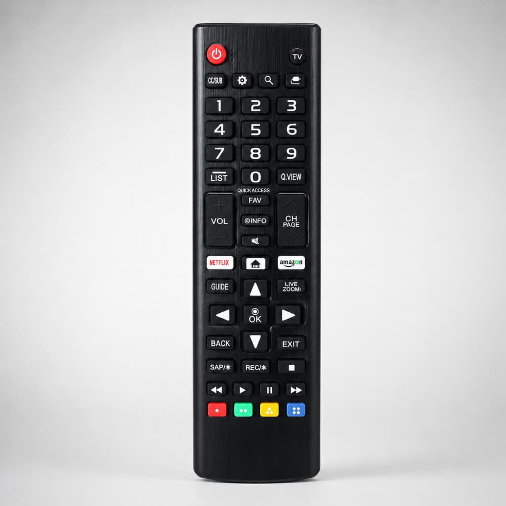 Controle Remoto Universal para TV Smart LED LCD 4K com Botões Netflix e Prime Video