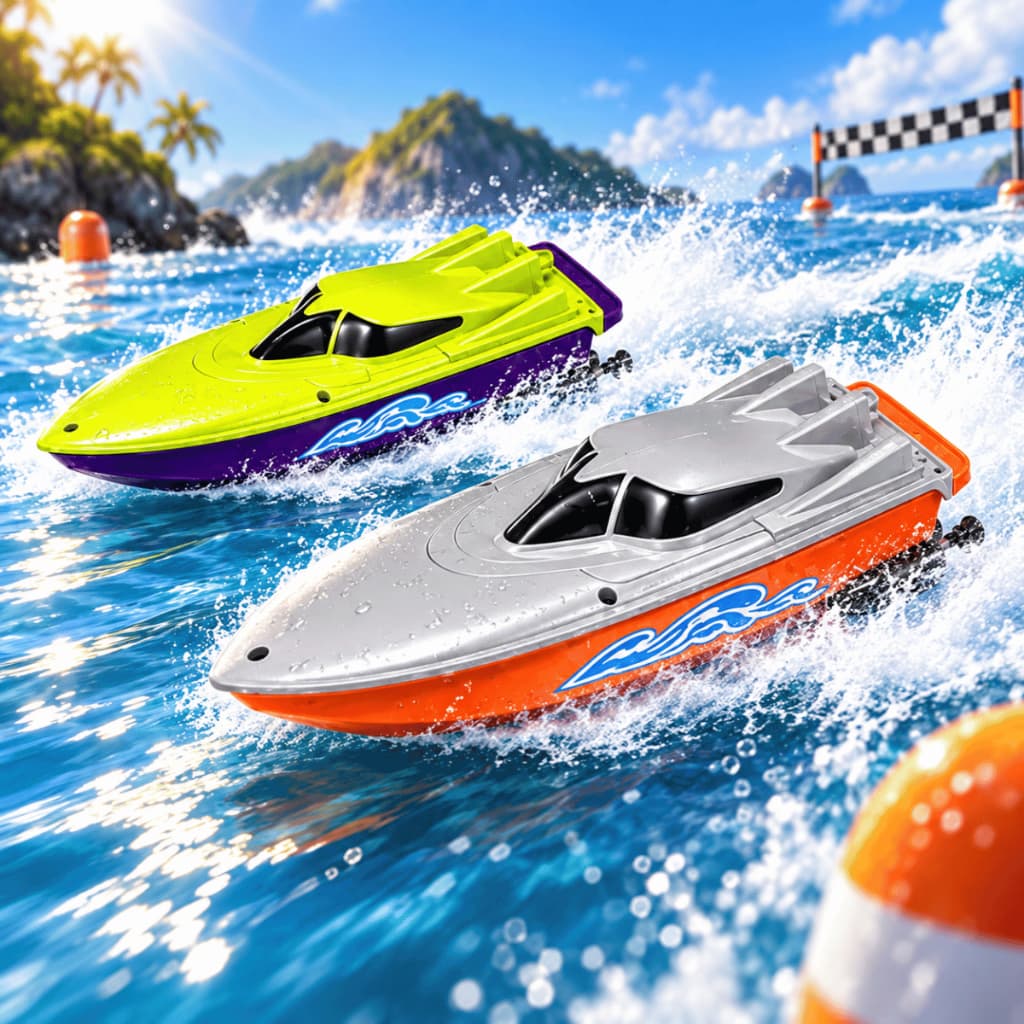 Barco Racing Club Lancha De Brinquedo Infantil Speed C Controle Remoto Zoop Toys